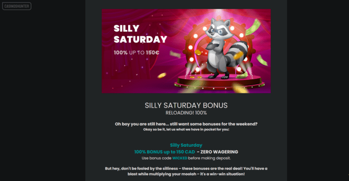 Stupid Casino Silly Saturday