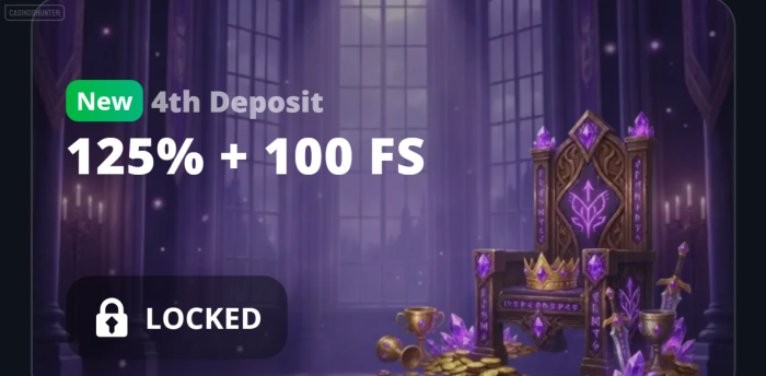 Lucky Elf Casino 4th Deposit Bonus