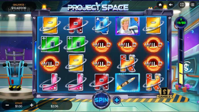 Project Space Online Slot Wilds Feature
