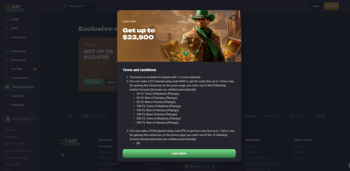 SlotHunter Casino Lucky Box