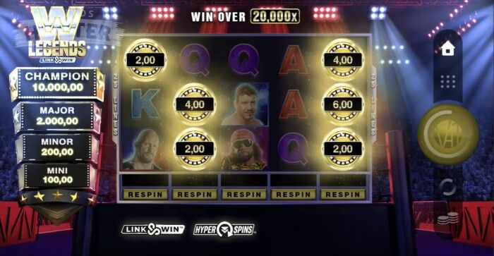 WWE Legends Link & Win Feature