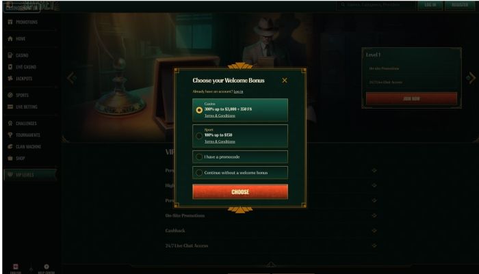 Spybet Casino Sign Up