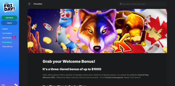 Casino Friday Welcome Bonus
