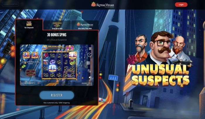 Royal Vegas - 30 Spins for $3 Deposit