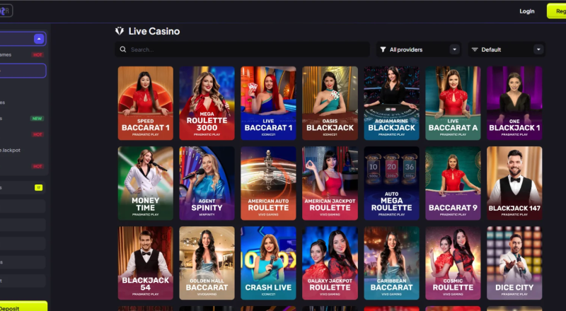 5Bet Casino Live Games