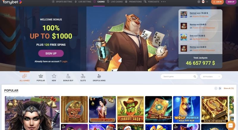 TonyBet Casino Review