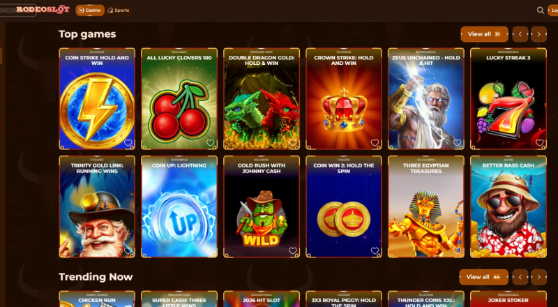 RodeoSlot Casino Games