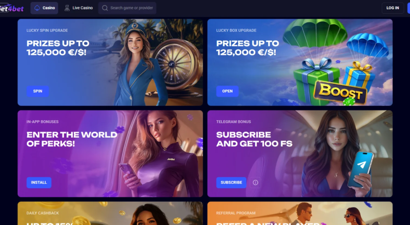 Jet4Bet Casino Bonuses