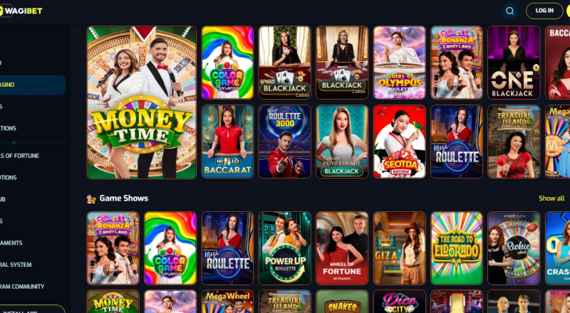 Wagibet Casino Live Games