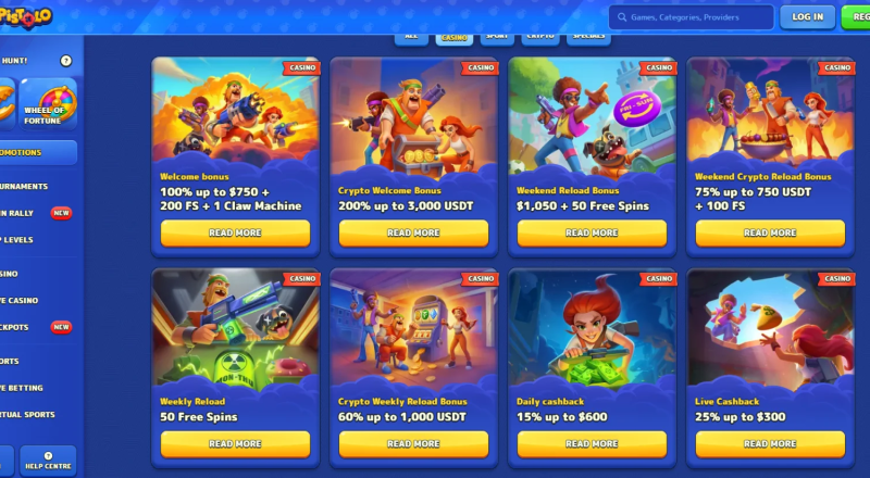 Pistolo Casino Promotions