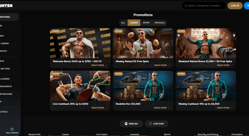 MrPunter Casino Bonuses