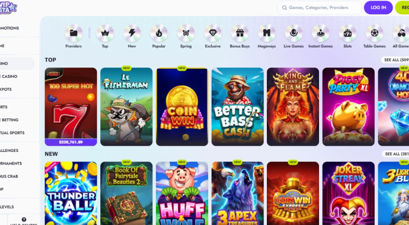 Vipsta Casino Slots