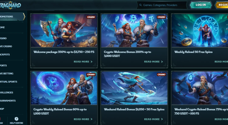 Ragnaro Casino Bonuses