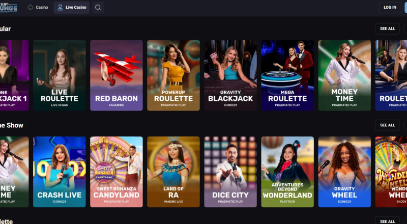 Slotlounge Casino Live Games
