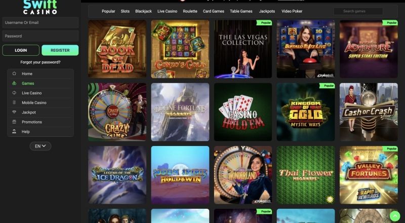 Swift Casino Games