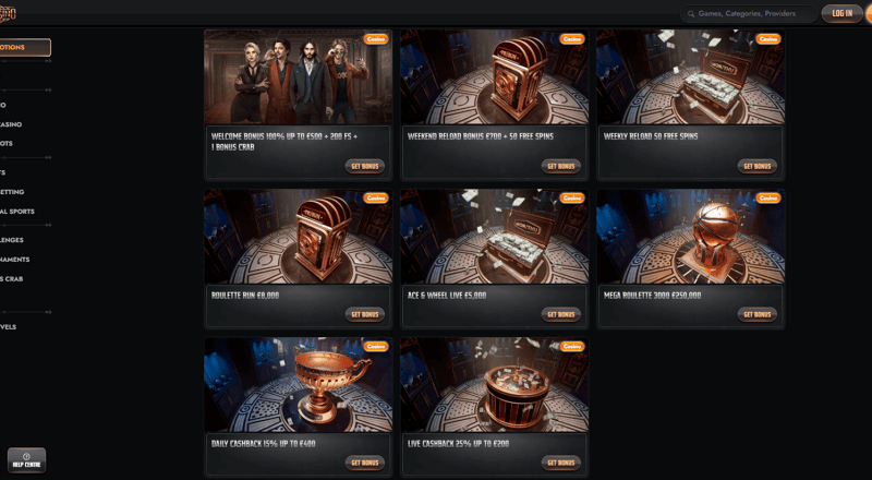 Gransino Casino Bonuses