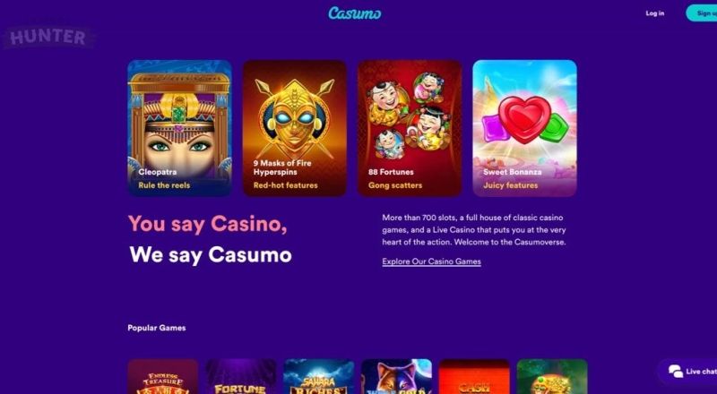 Casumo Ontario Casino Games