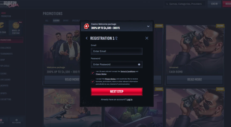 Mafia Casino Sign Up