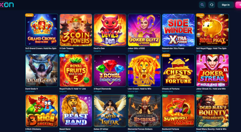 Xonbet Casino Slots