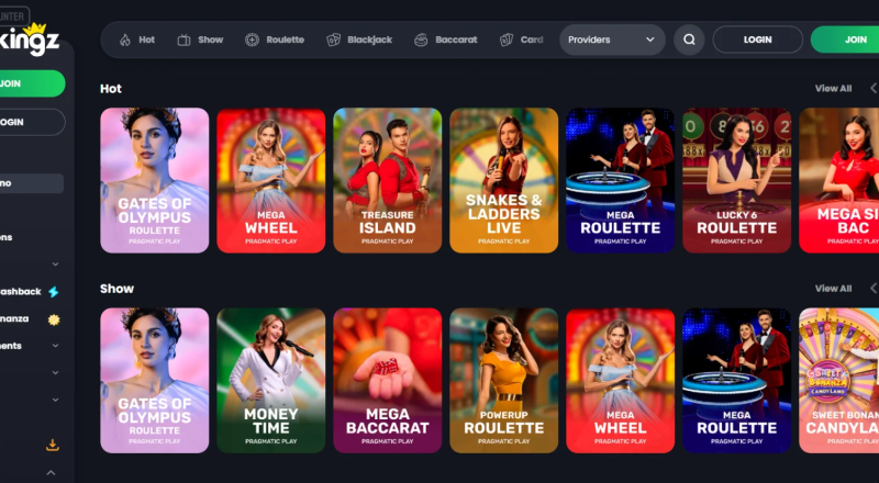 Bitkingz Casino Live Games