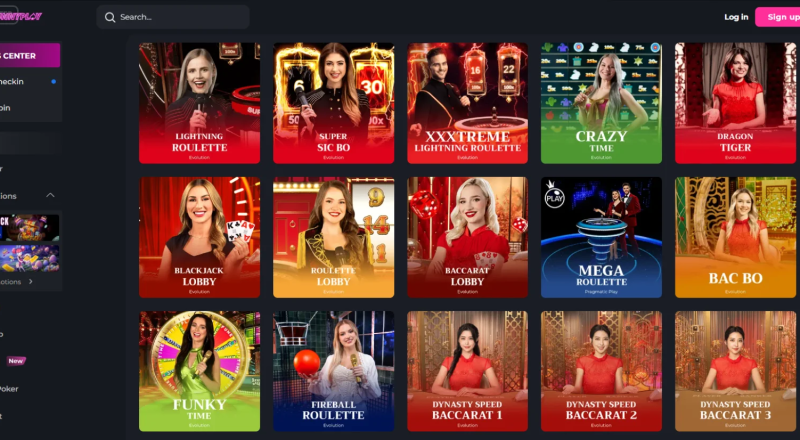 HunnyPlay Casino Live Games