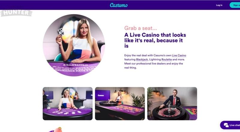 Casumo Ontario Live Dear Casino