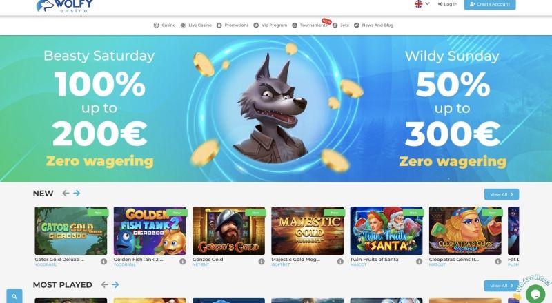 Wolfy Casino Review
