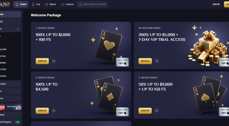 RollXOCasino Bonuses