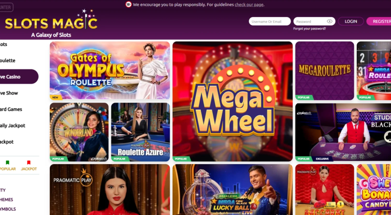 SlotsMagic Casino Live Games