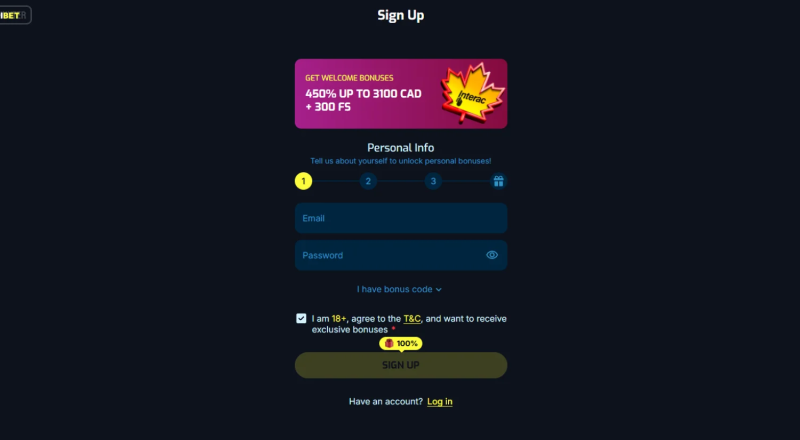 Wagibet Casino Sign Up