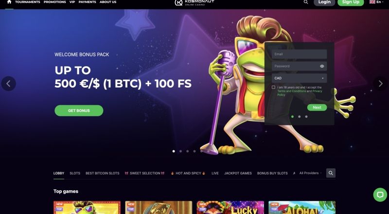 Kosmonaut Casino Review