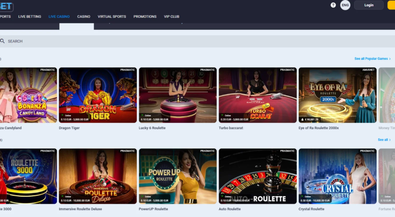 Rexbet Casino Live Games