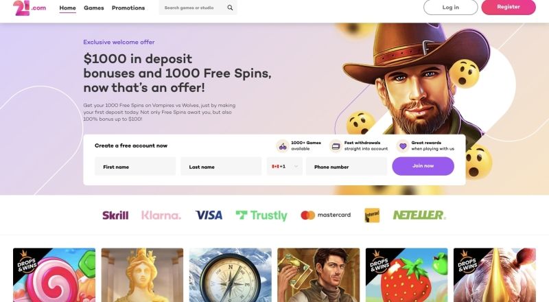 21.com Casino Review
