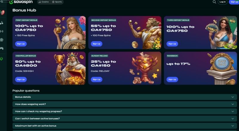 Savaspin Casino no deposit