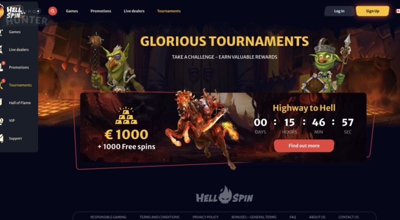 HellSpin Casino Tournaments