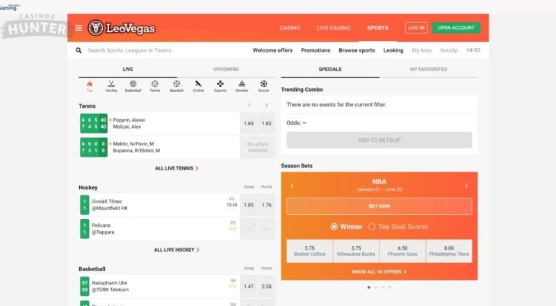 LeoVegas Ontario Sportsbook