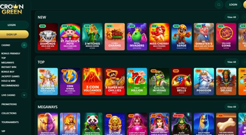 CrownGreen Casino Slots
