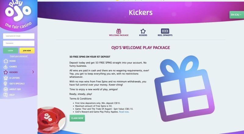 PlayOJO Casino Review