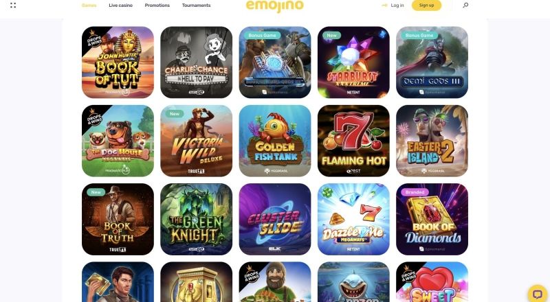 Emojino Casino Games