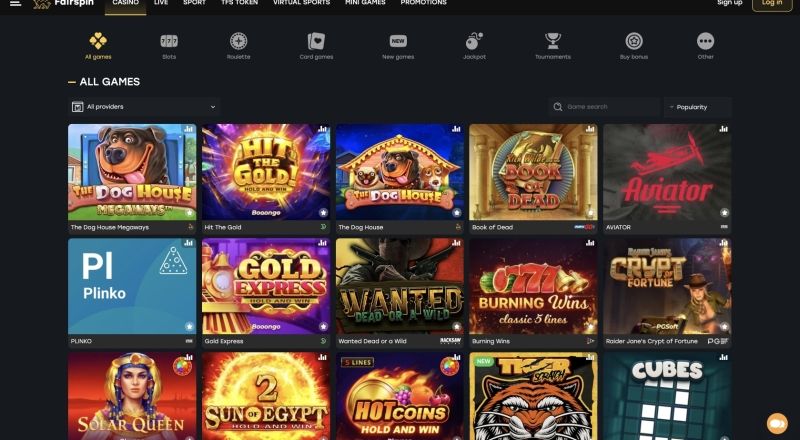Fairspin Casino Games