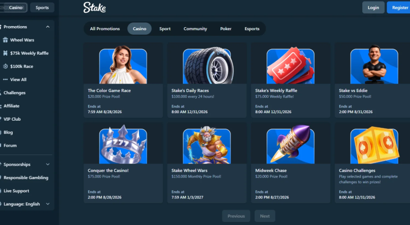 Stake Casino Bonuses