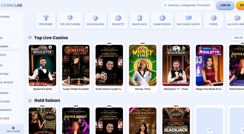 Casinolab Casino Live Games