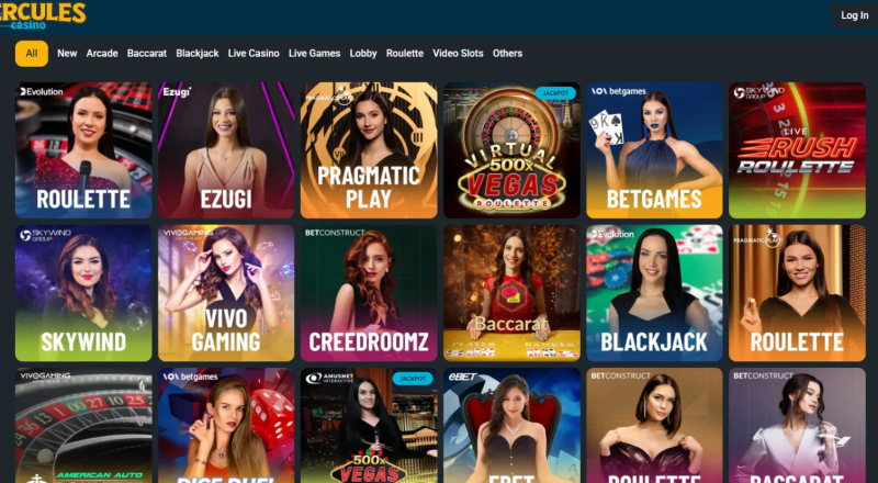 Hercules Casino Live Games