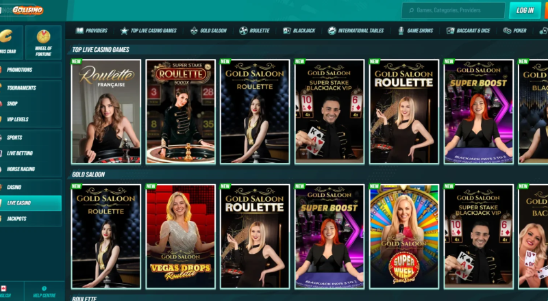 Golisimo Casino Live Games