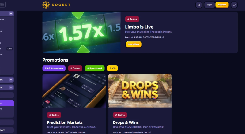 Roobet Casino Bonuses