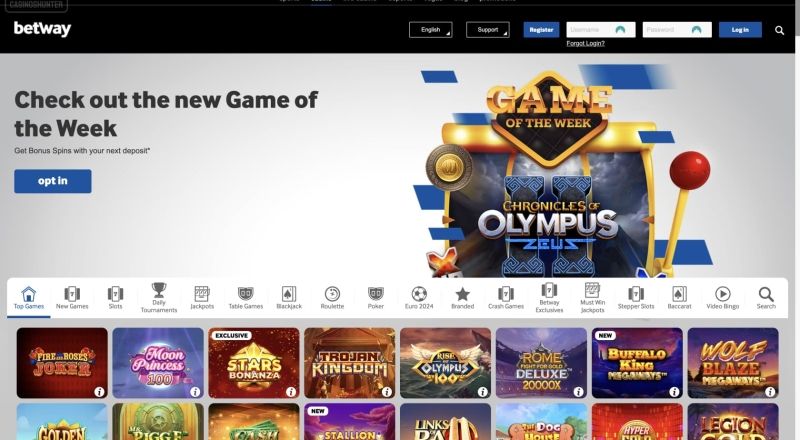 Betway Casino Games