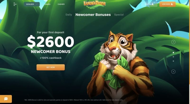 Lucky Tiger Casino Bonus