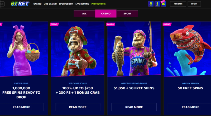 RTBet Casino Promotions
