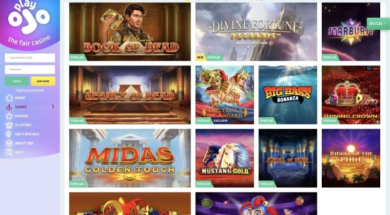 PlayOJO Casino Review