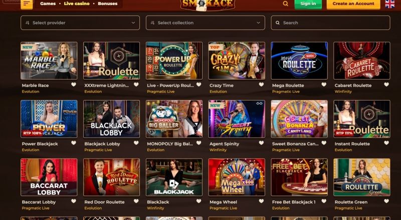 SmokeAce Live Casino